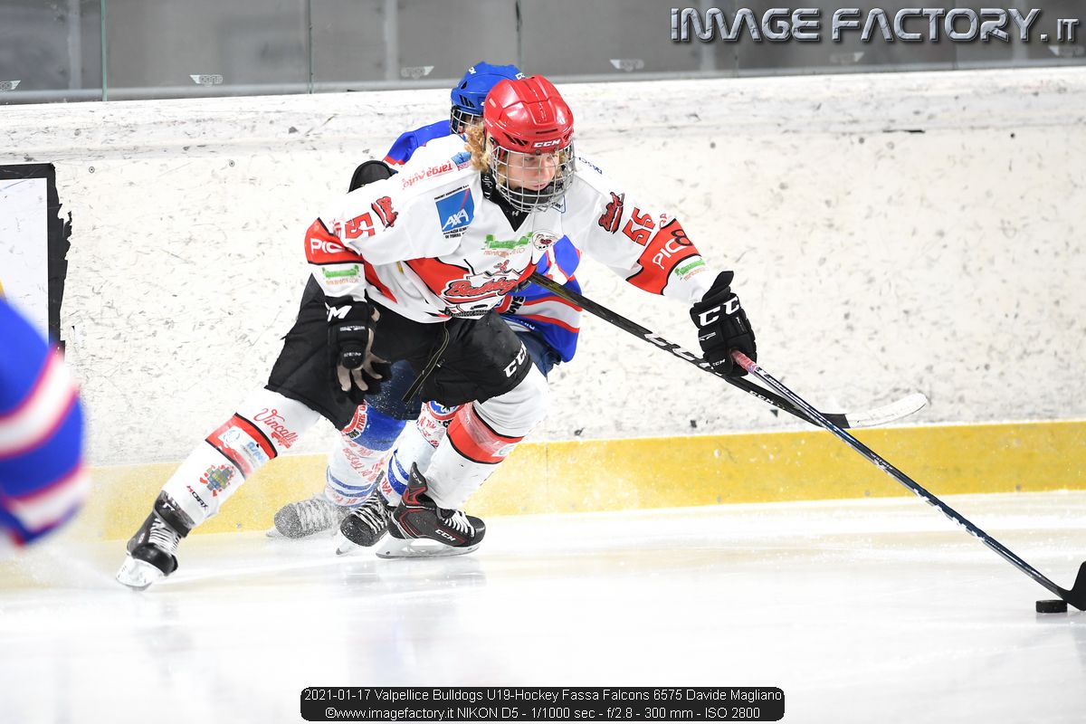 2021-01-17 Valpellice Bulldogs U19-Hockey Fassa Falcons 6575 Davide Magliano